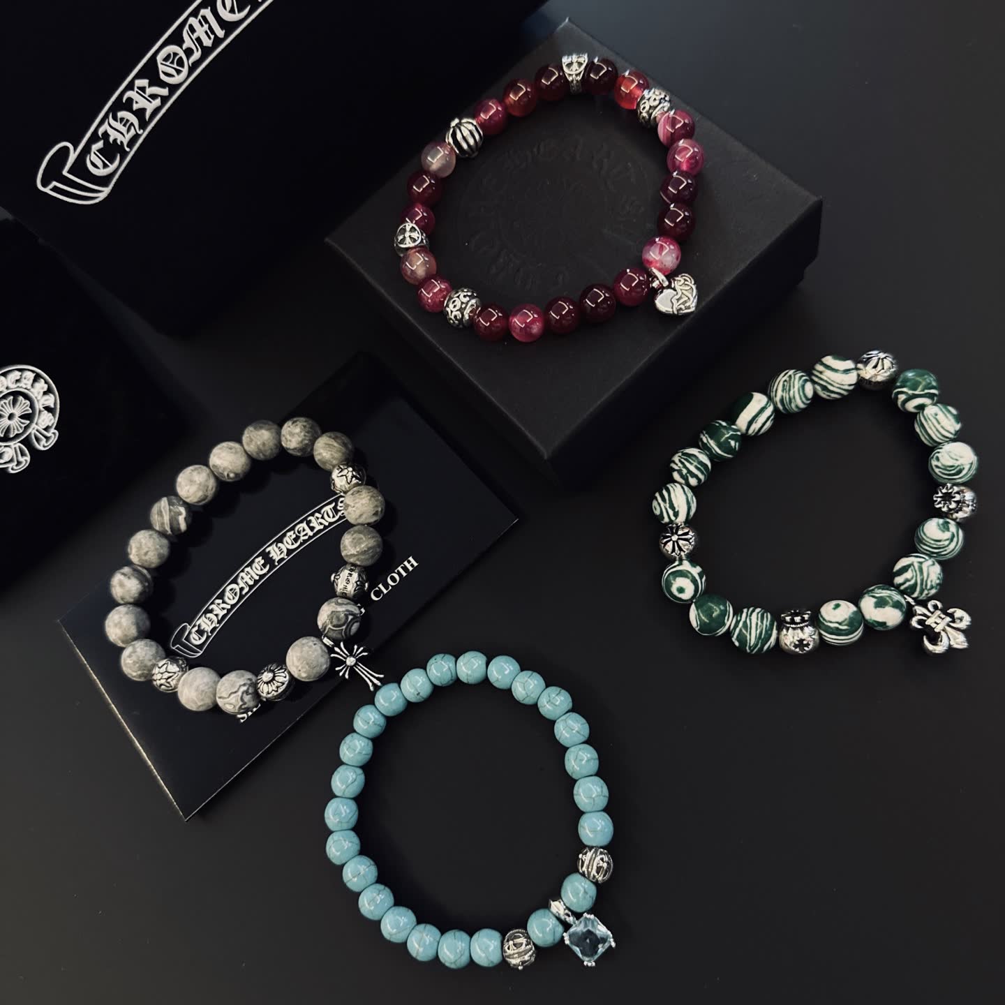 Chrome Hearts Beaded Bracelets Set